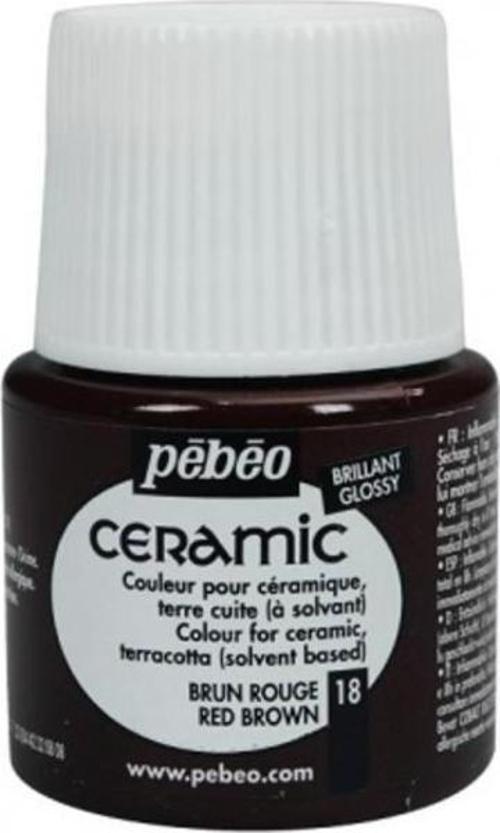 Ceramic Seramik Boyası 18 Red Brown