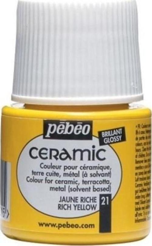 Ceramic Seramik Boyası 21 Rich Yellow