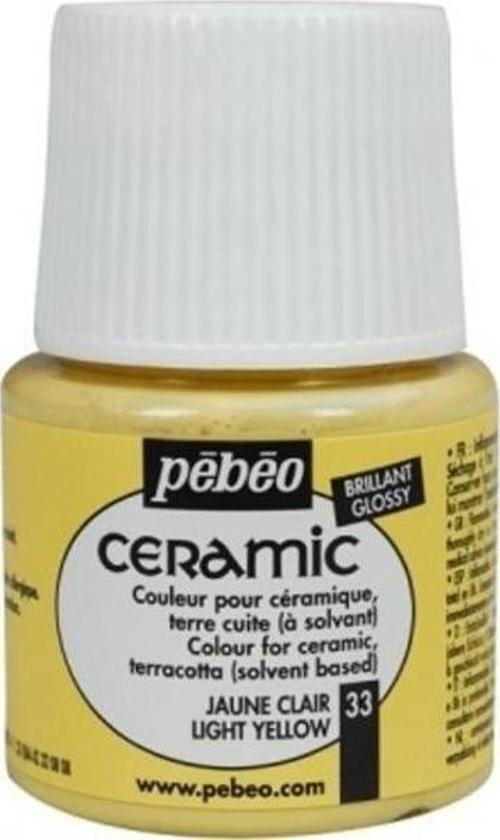 Ceramic Seramik Boyası 33 Light Yellow