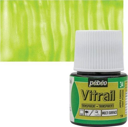 Vitrail Cam Boyası 45 ml. 34 Apple Green
