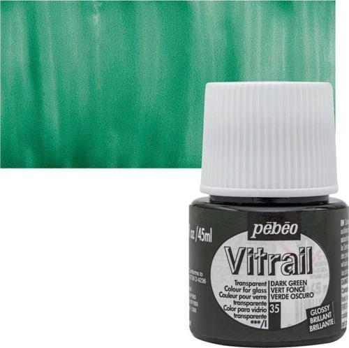 Vitrail Cam Boyası 45 ml. 35 Dark Green