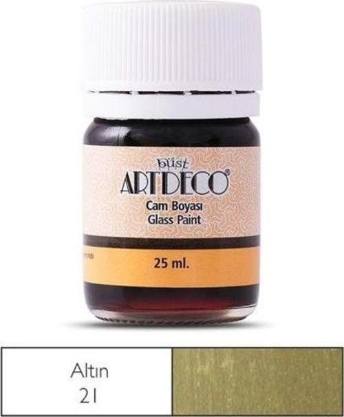 Cam Vitray Boyası 25 ml. 21 METALİK ALTIN
