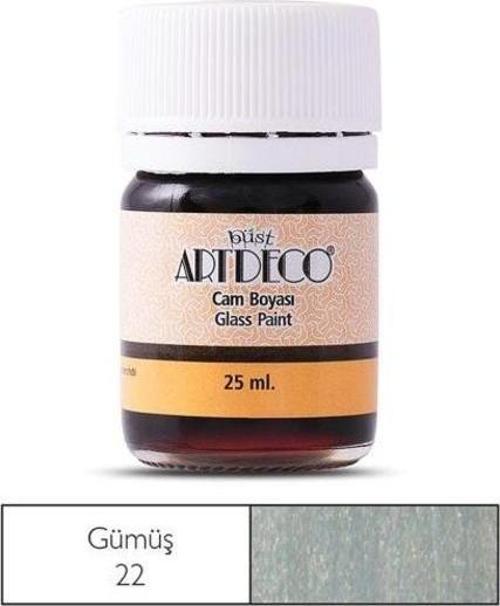 Cam Vitray Boyası 25 ml. 22 METALİK GÜMÜŞ
