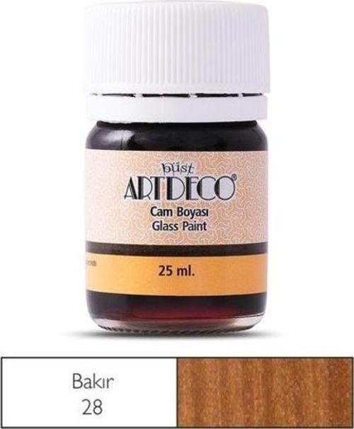Cam Vitray Boyası 25 ml. 28 METALİK BAKIR