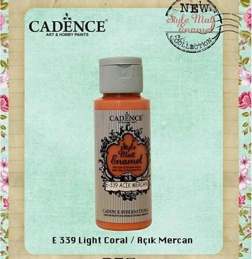 Style Matt Enamel Cam & Porselen Boyası 59 ml. E-339 Açık Mercan