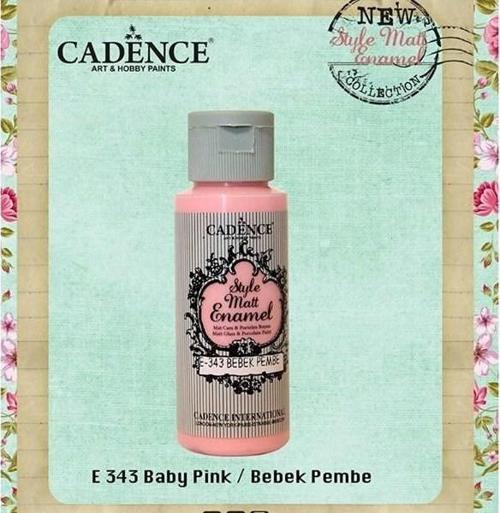Style Matt Enamel Cam & Porselen Boyası 59 ml. E-343 Bebek Pembe