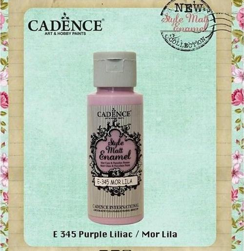 Style Matt Enamel Cam & Porselen Boyası 59 ml. E-345 Mor Lila
