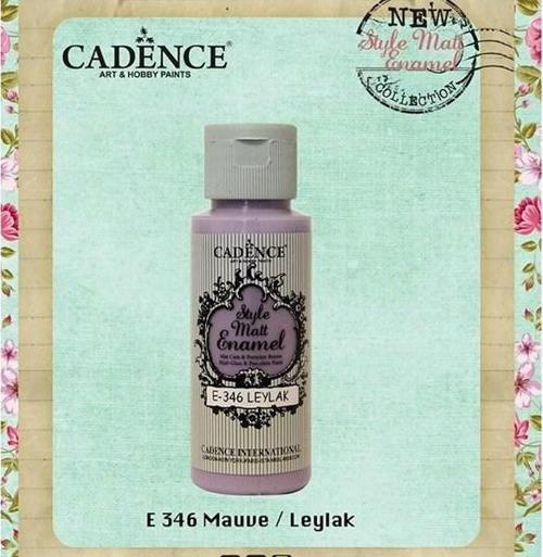 Style Matt Enamel Cam & Porselen Boyası 59 ml. E-346 Leylak