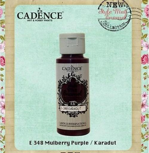 Style Matt Enamel Cam & Porselen Boyası 59 ml. E-348 Karadut