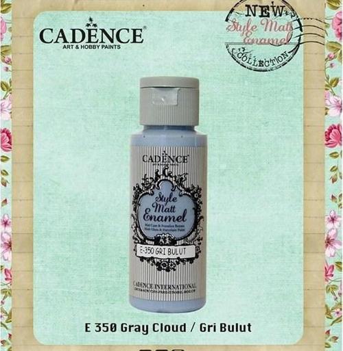 Style Matt Enamel Cam & Porselen Boyası 59 ml. E-350 Gri Bulut