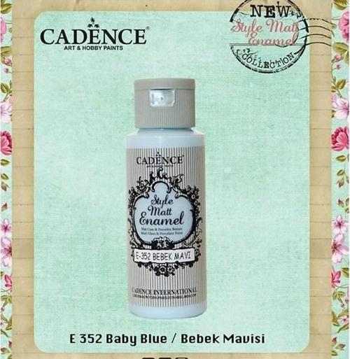 Style Matt Enamel Cam & Porselen Boyası 59 ml. E-352 Bebek Mavi