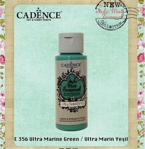 Style Matt Enamel Cam & Porselen Boyası 59 ml. E-356 Ultramarin Yeşil