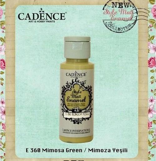 Style Matt Enamel Cam & Porselen Boyası 59 ml. E-360 Mimoza Yeşili
