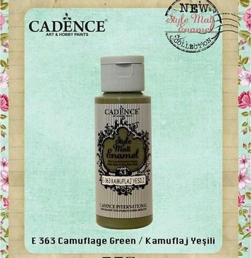Style Matt Enamel Cam & Porselen Boyası 59 ml. E-363 Kamuflaj Yeşili