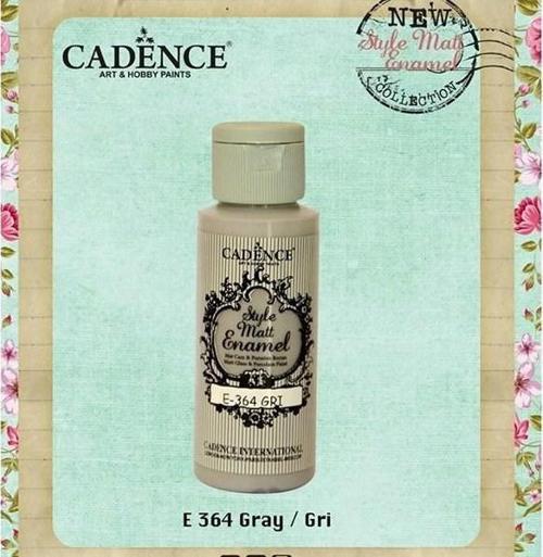 Style Matt Enamel Cam & Porselen Boyası 59 ml. E-364 Gri