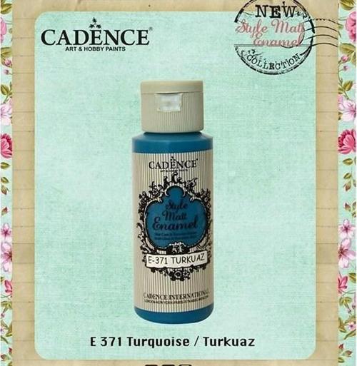 Style Matt Enamel Cam & Porselen Boyası 59 ml. E-371 Turkuaz