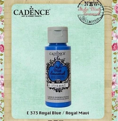 Style Matt Enamel Cam & Porselen Boyası 59 ml. E-373 Royal Mavi