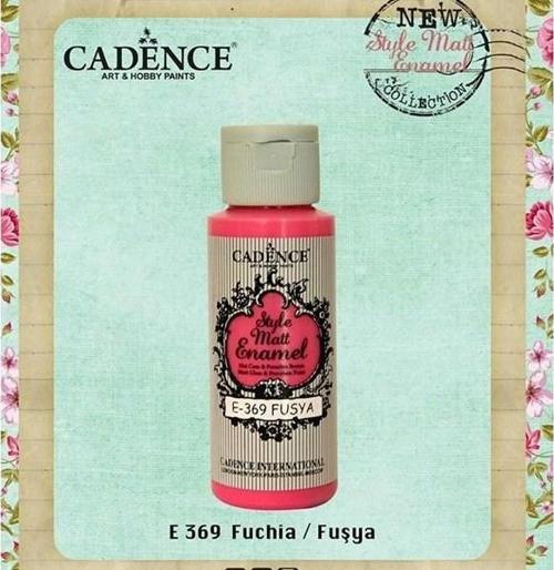 Style Matt Enamel Cam & Porselen Boyası 59 ml. E-369 Fuşya