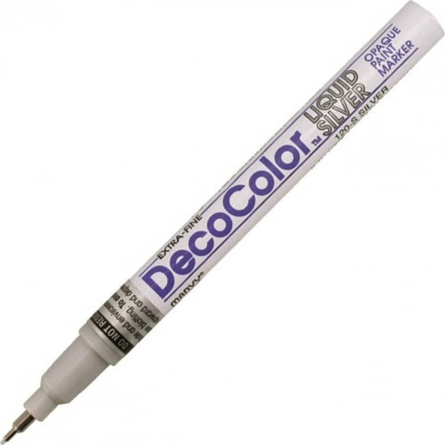 120-S Decocolor Yağ Bazlı Paint Marker Extra Fine Uç Silver