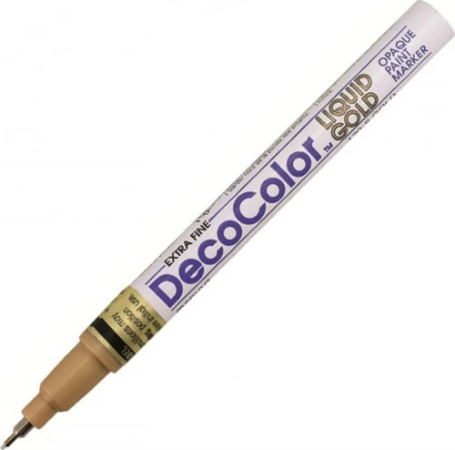 120-S Decocolor Yağ Bazlı Paint Marker Extra Fine Uç Gold