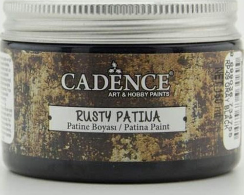 Rusty Patina Boyası 150 ml. RP09 GRİ SİYAH