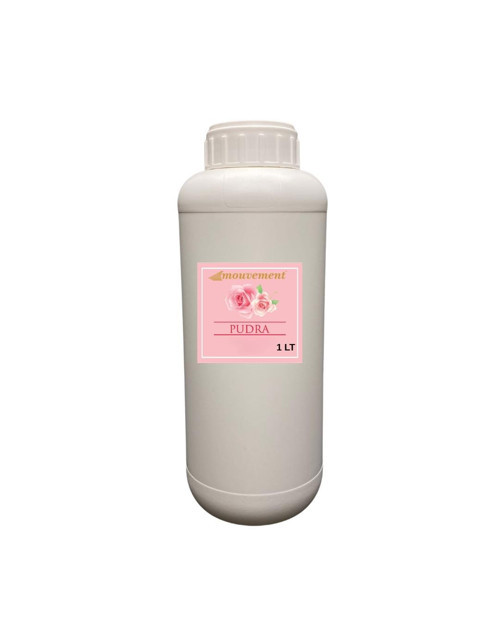 Pudra Reed Diffuser Refill 1000 ml - Oda Kokusu Yedek Şişesi + 20 Adet Çubuk