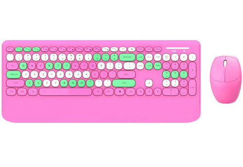 Geezer Kablosuz Klavye Mouse Set 106 Tuşlu İngilizce Q Notebook Laptop Uyumlu Ev ve Ofis i
