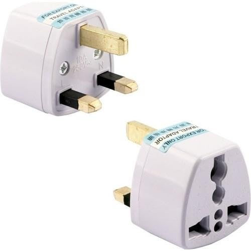 PrimeX PX-420 Türk Prizini İngiliz Prize Çevirici Adaptör, 250V Type-G UK Priz Dönüştürücü, Hac Umre