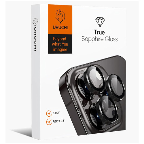 RUCHI Kamera Lens Koruyucu, Safir Cam, Alüminyum Alaşım Çerçeve, Kolay Kurulum, HD Kalite, Güçlü Ya