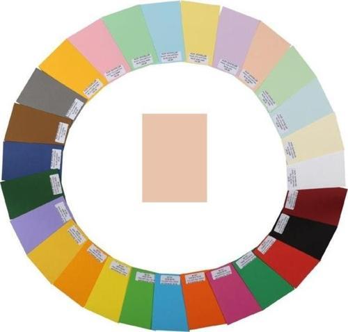 Kolej Fon Kartonu 160 gr. 35x50 cm. 100'lü Paket Somon