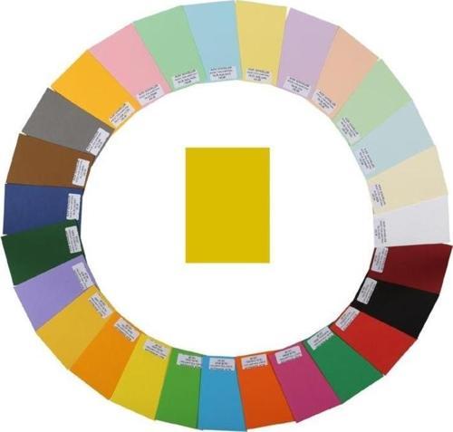 Kolej Fon Kartonu 160 gr. 35x50 cm. 100'lü Paket Sarı