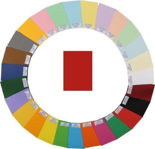 Kolej Fon Kartonu 160 gr. 35x50 cm. 100'lü Paket Kırmızı