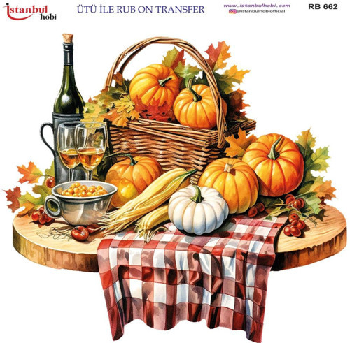 Ütü ile Rub On Transfer Kağıdı 30x30cm RB-662