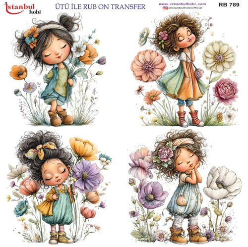 Ütü ile Rub On Transfer Kağıdı 30x30cm RB-789