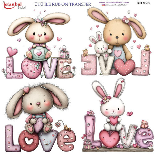 Ütü ile Rub On Transfer Kağıdı 30x30cm RB-928