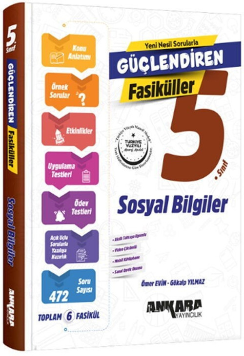 5. Sınıf Sosyal Bilgiler Güçlendiren Fasikül Seti Ankara Yayıncılık