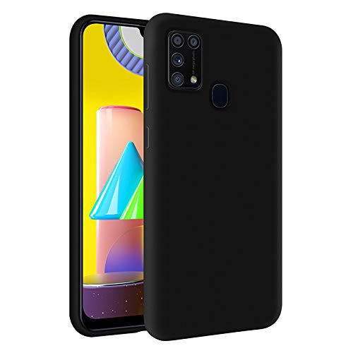 M31 İçi Kadife Soft Logosuz Lansman Silikon Kılıf - Siyah