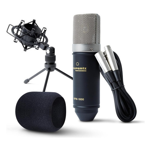 Professional MPM-1000 - Podcast, Akış, Şarkı Söyleme, Tele-Çalışma ve Oyun Için Masa Standı ve Kablolu Xlr Konde