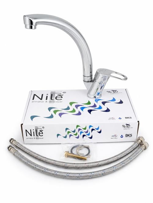 Nile Eviye Kuğu Lavabo Bataryası 40 MM 4004