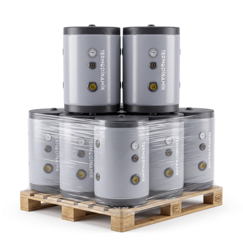 TD-BT 50 LT Buffer Tank | 50 Litre | 7 Adet | Isı Pompası ve Isıtma Sistemleri için Denge Tankı