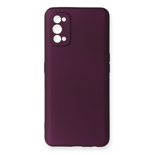 Realme 7 Pro Kılıf First Silikon - Mürdüm