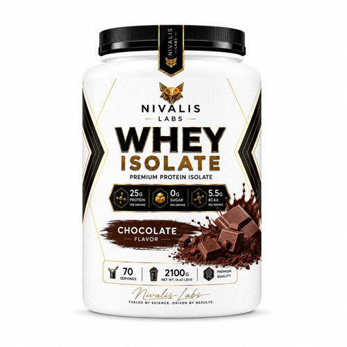 Nivalis Labs Whey İsolate 2100gr-Çikolata + Shaker Hediye