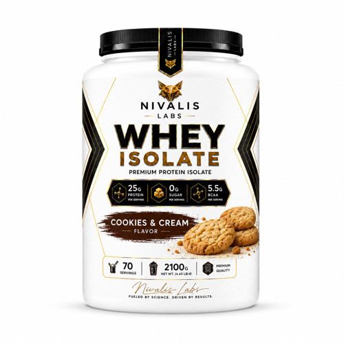 Nivalis Labs Whey İsolate 2100gr Kurabiye+ Shaker
