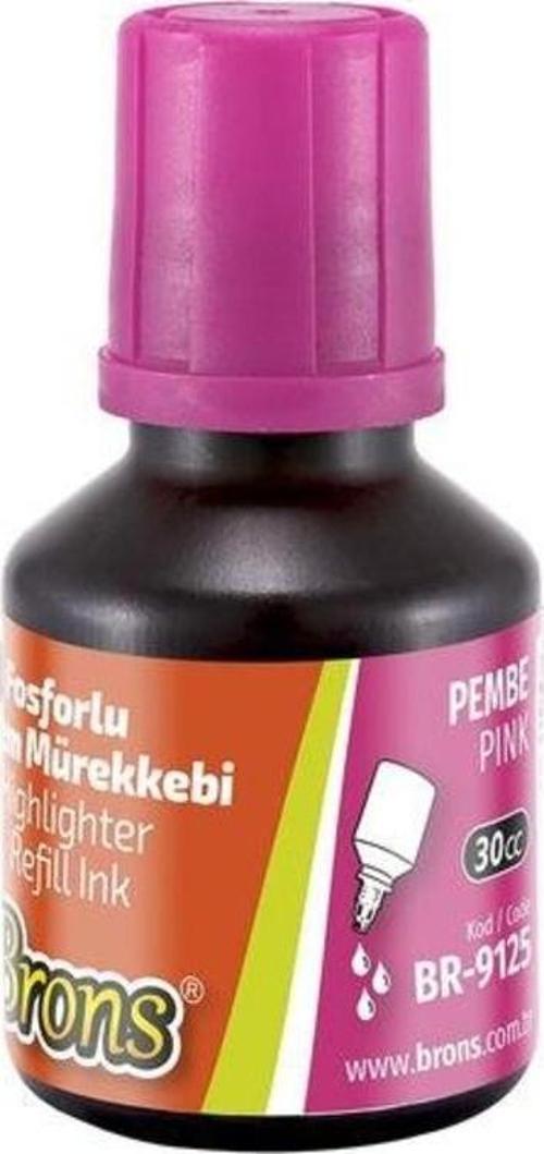 Fosforlu Kalem Mürekkebi 30 cc. Pembe