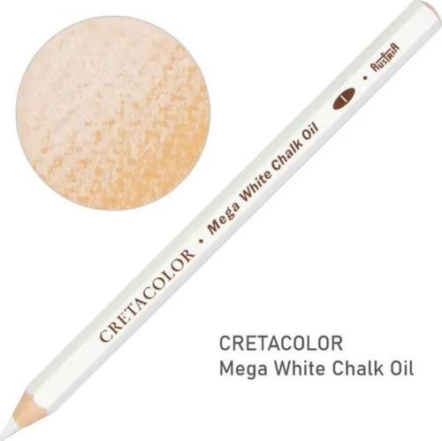 Mega White Pastel Oil Pencil Soft Beyaz Yağlı Tebeşir Kalem 461 68