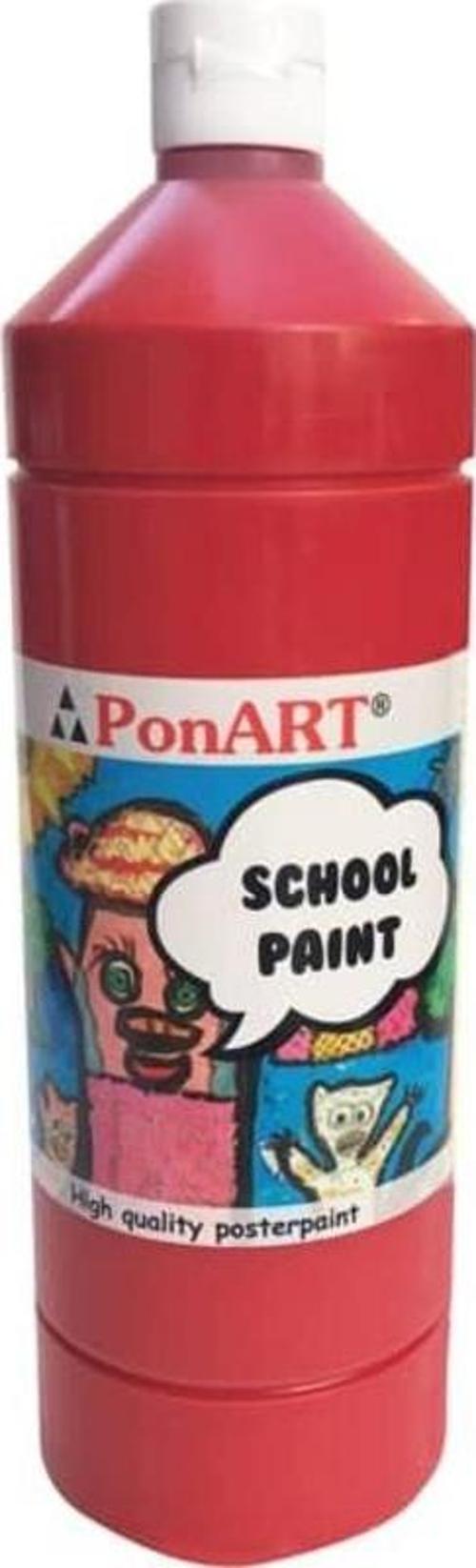 School Paint Çok Amaçlı Okul Boyası Açık Kırmızı 250 ml