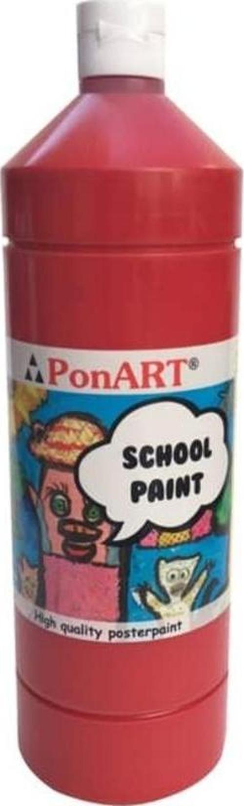 School Paint Çok Amaçlı Okul Boyası Koyu Kırmızı 250 ml