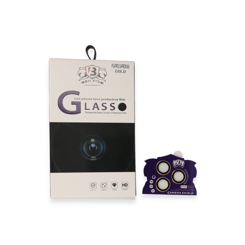 İphone 14 Bilvis Titan Kamera Lens - Gold