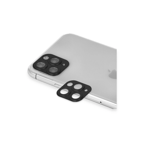 İphone 11 Pers Alüminyum Kamera Lens - Siyah