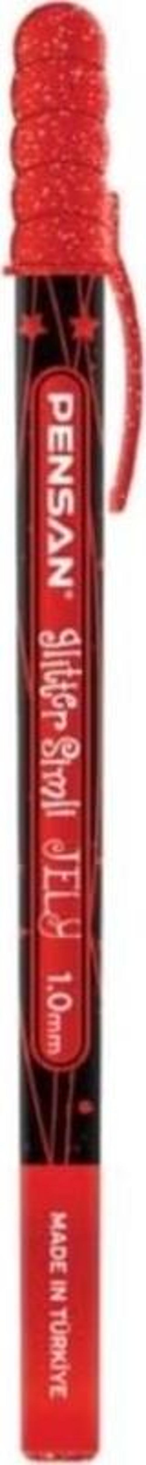 Jely Glitter Simli Kalem 1 mm Kırmızı